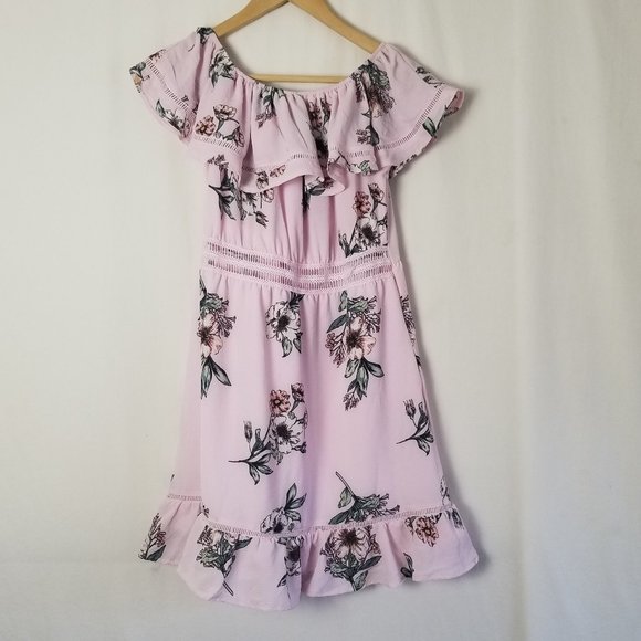 StreetWear Society floral off the shoulder dress size L (196) - Picture 2 of 11